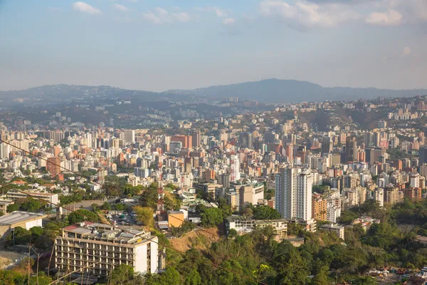 Blick von oben auf die Stadt Caracas. — Stockfoto