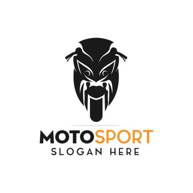 superbike monokrom logo tasarım vektörü modern siluet şablonu