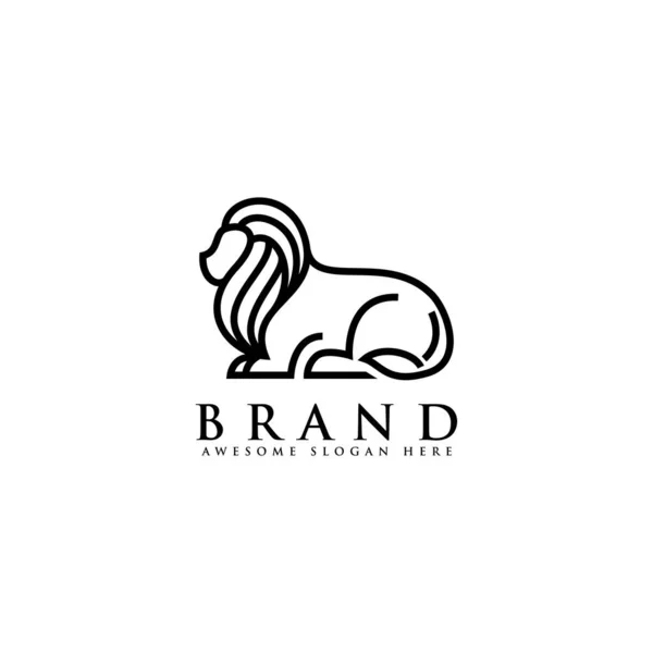Роскошные Геральдические Львиные Эмблемы Дизайн Логотипа Современный Творческий Лев Логотип — стоковый вектор
