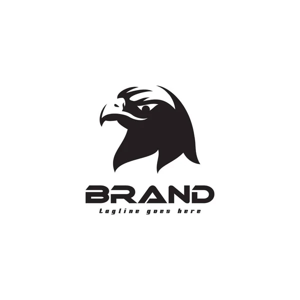 Vector Head Eagle Logo Design Creative Hawk Falcon Logo Concept — Archivo Imágenes Vectoriales