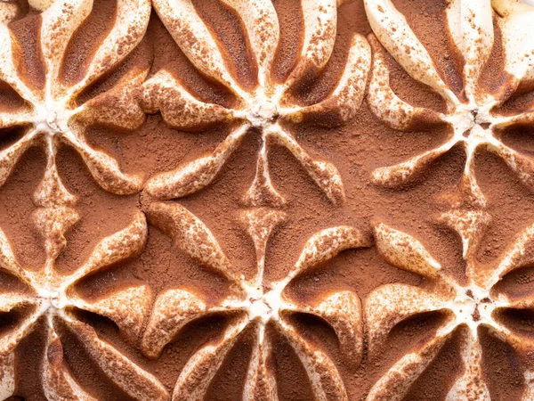 Frozen Tiramisu Gelato Sabor Detalle Marco Completo Primer Plano Textura —  Fotos de Stock