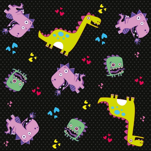 Dinozor desenli eşofman pijama desenli duvar kâğıdı sanat tekstil aksesuar tasarımı