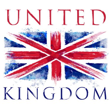 Flag Illustration tee grafik duvar resimleri kartpostal tasarımı