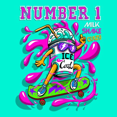 tee grafik duvar resimleri pijama çizgi film karakteri tekstil kartpostal baskı etiketi tasarımı