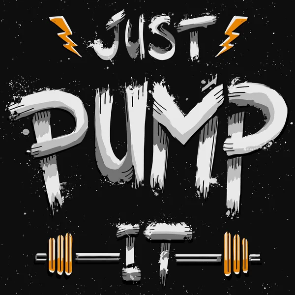 Fitness Gym Motivación Cita Tipografía Camiseta Ilustración Vectorial Tee Gráfico — Archivo Imágenes Vectoriales