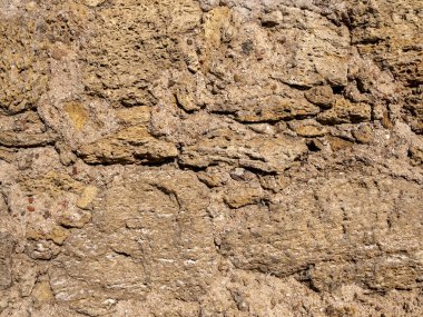Old vintage brick wall background. Ancient brick wall. 