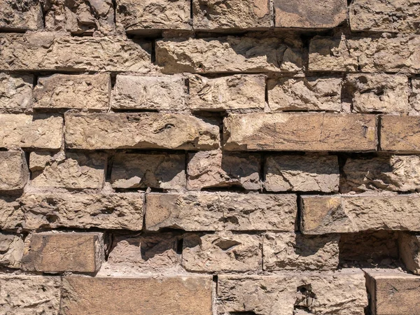 Ruins Brick Wall Brick Texture Background — 스톡 사진
