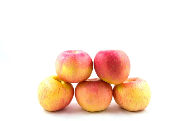 Five red apples — Stock Photo, Image