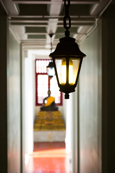 Small light in Buddha Statue background — Stock Photo, Image