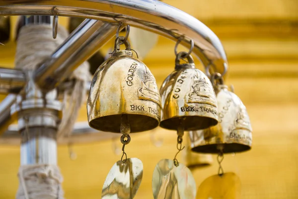 Buddhist bells in Wat Saket — Stock Photo, Image