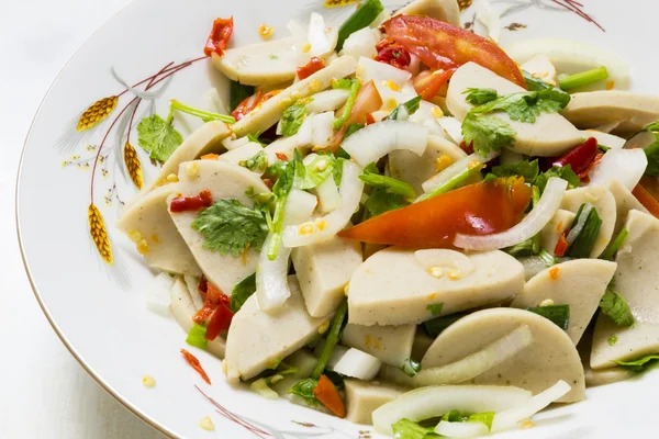 Gefermenteerde varkensvlees in pikante saus salade — Stockfoto