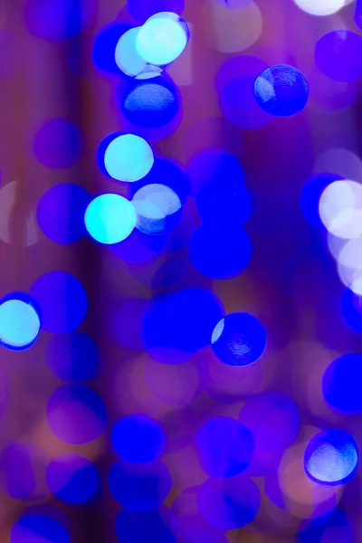 Blue bokeh of christmas lights — Stock Photo, Image