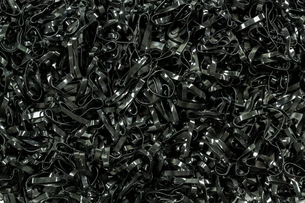 Nastro di plastica nero — Foto Stock