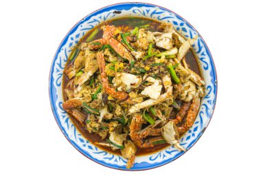 Tay biber salça ile kızartılmış Yengeç