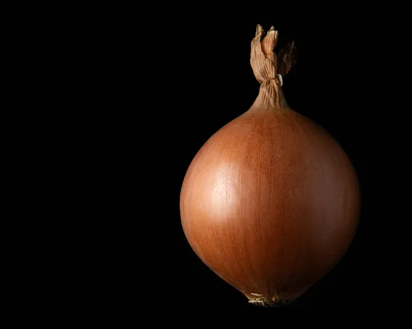 Siyah arkaplanda soğan