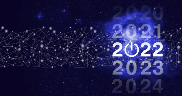 Loading year 2021 to 2022. Start concept. Welcome year 2022. Business new year card concept. Success new year concept.Business management,Inspiration concepts ideas.