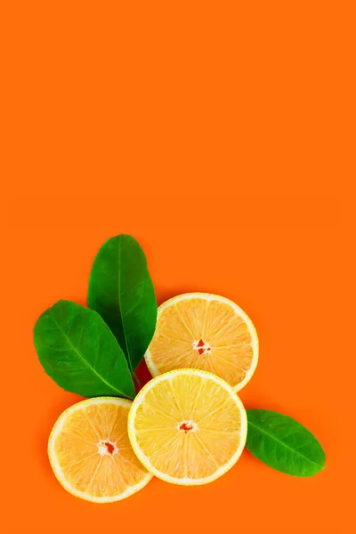 Fruta Tropical Orgánica Del Limón Cítricos Vitamina Rebanadas Limón Fondo — Foto de Stock