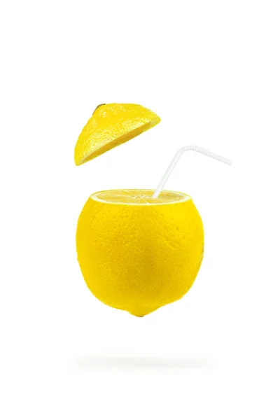 Tropischer Bio Zitronenfruchtcocktail Zitrusfrüchte Vitamin Zitronenscheiben Gesunde Ernährung Und Ernährungskonzept — Stockfoto