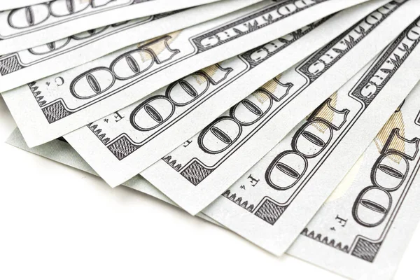 Vereinigte Staaten Hundert Dollar Geldscheine Hundert Dollar Schein Fragment Auf — Stockfoto