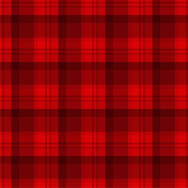 Kırmızı ekose kareli seamless modeli