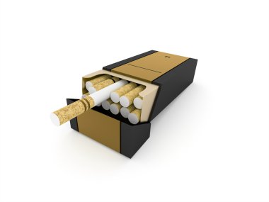 Sigara kutusu izole 