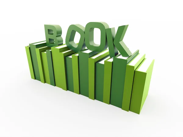 Green books concept with book — Stock Photo, Image