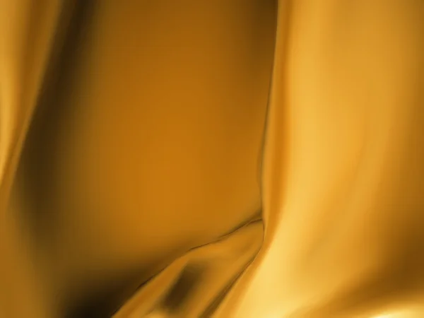 Satin tyg i guld — Stockfoto