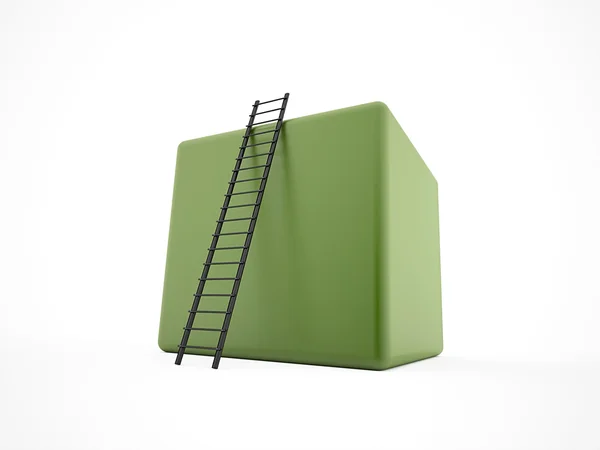 Würfel auf grüner Farbe — Stockfoto