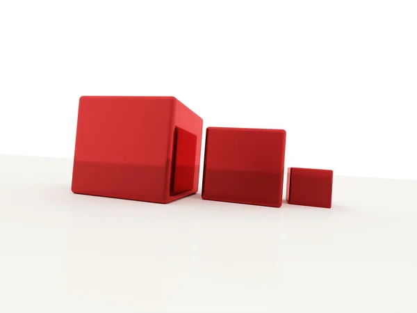 Red cubes — Stock Photo, Image