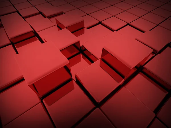 Concepto de cubos rojos — Foto de Stock