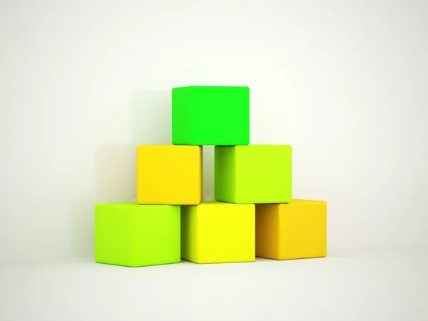 Cubi colorati — Foto Stock