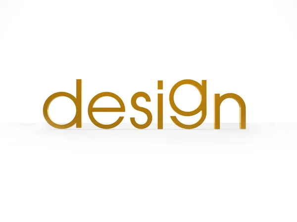 Design word isolated on white — Stock Photo, Image