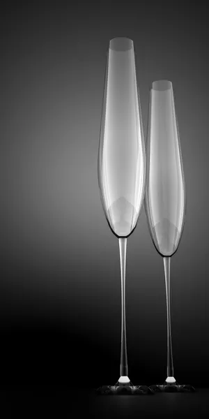 Champagneglas — Stockfoto