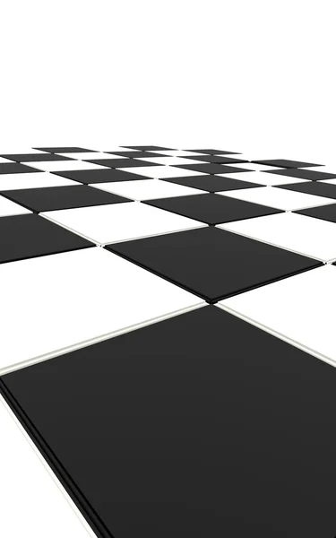 Bardo de xadrez renderizado preto — Fotografia de Stock