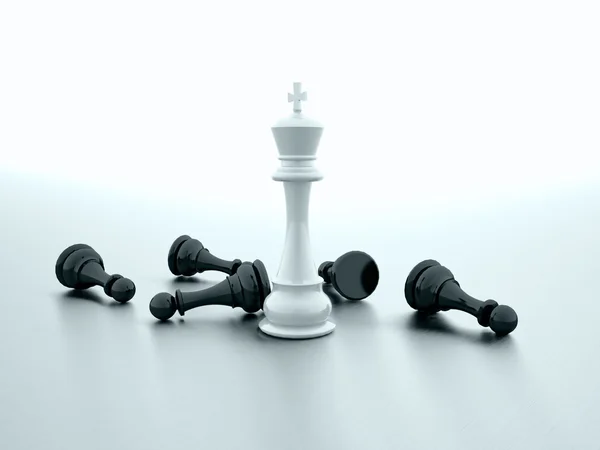 Schach machte ein Weiß — Stockfoto