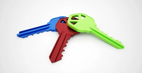 Coloured keys — Stock Photo, Image
