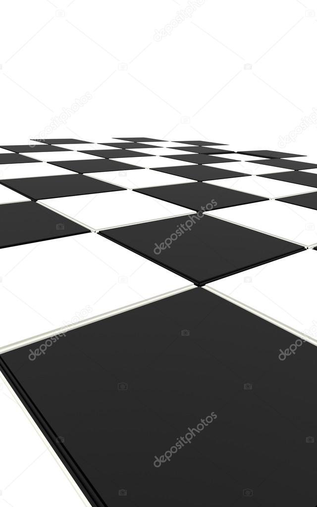 Chess bard rendered black