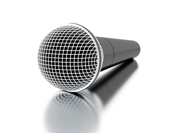 Micrófono rendido — Foto de Stock