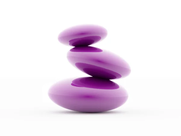 Purple pebbles — Stock Photo, Image