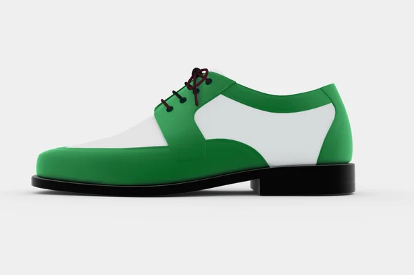 Zapato hombre verde —  Fotos de Stock