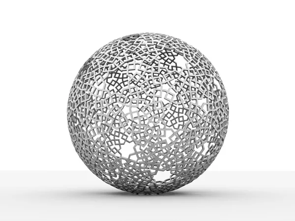 Abstract black and white sphere — Stock Photo, Image