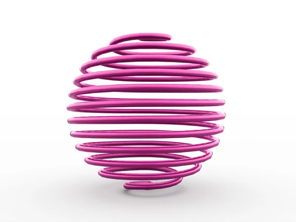 Pink abstract sphere — Stock Photo, Image