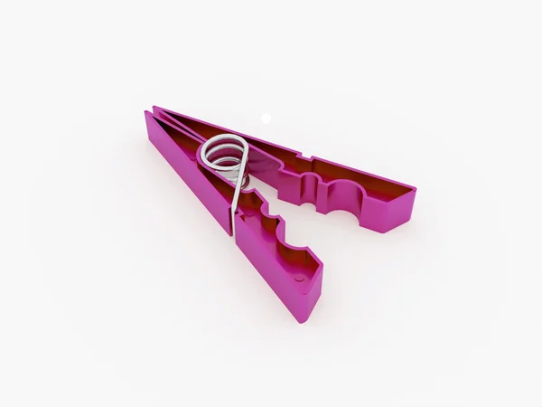 Pink pegs rendered — Stock Photo, Image
