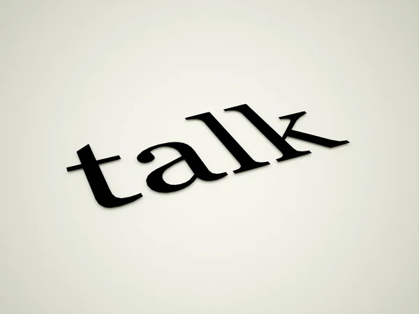 Talk word — Stock Photo, Image