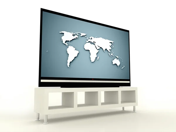 Plasma TV render isolated — Stock Photo, Image