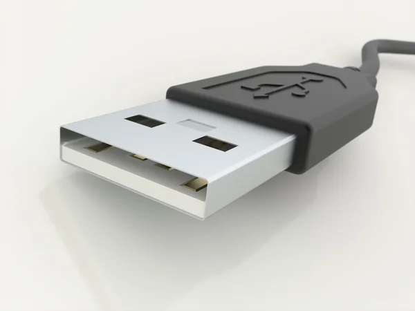 USB kablosu ile — Stok fotoğraf