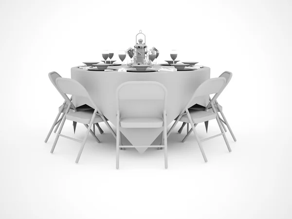 Dinner table celebration — Stock Photo, Image
