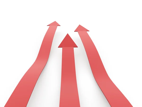 Red business arrows concept — Stock Photo, Image