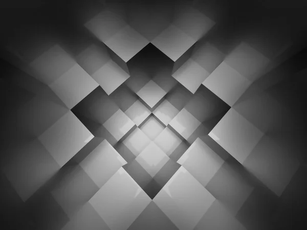 Фон чёрных абстрактных кубов — стоковое фото