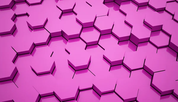 Tubos de fondo hexagonales rosados —  Fotos de Stock